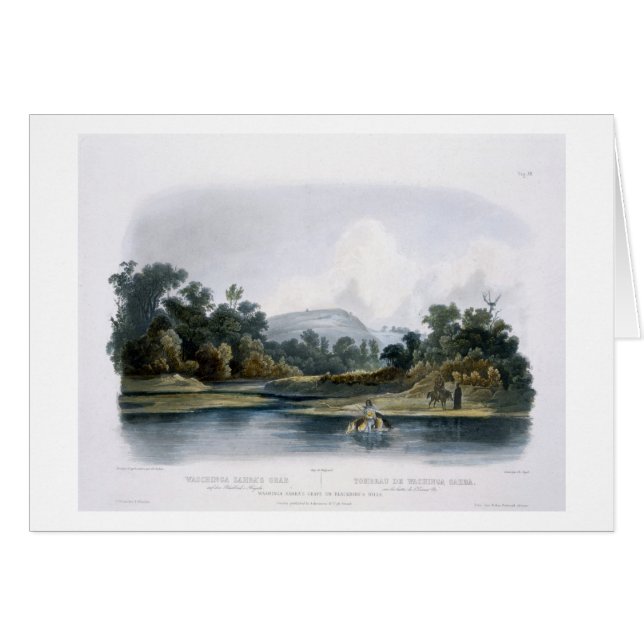 De Grave van Washington op Blackbird's Hills, bord (Voorkant Horizontaal)
