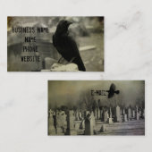 De Graveyard Raven Visitekaartje (Voorkant / Achterkant)