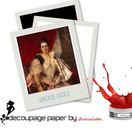 De gravin van Pruisen Decoupage Paper Tissuepapier