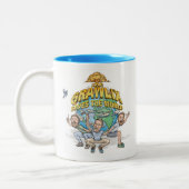 De Grawlix bewaart de wereld - 11oz twee-toon Mok (Links)
