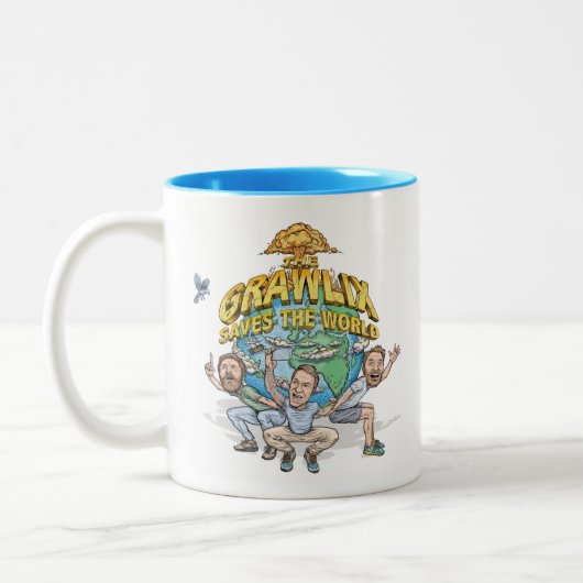 De Grawlix bewaart de wereld - 11oz twee-toon Mok (Links)