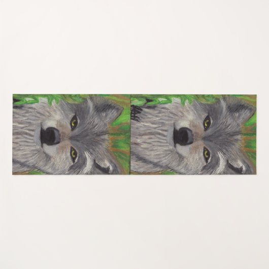 DE GRAY WOLF YOGAMAT (Voorkant (horizontaal))