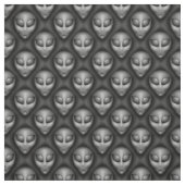 De grays Alien-hoofden buitenaardse stof (Swatch)