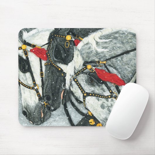 De grays - Percheron Team Muismat (Met muis)