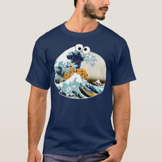 De Great Cookie Eating Wave Off Kanagawa Googly E T-shirt