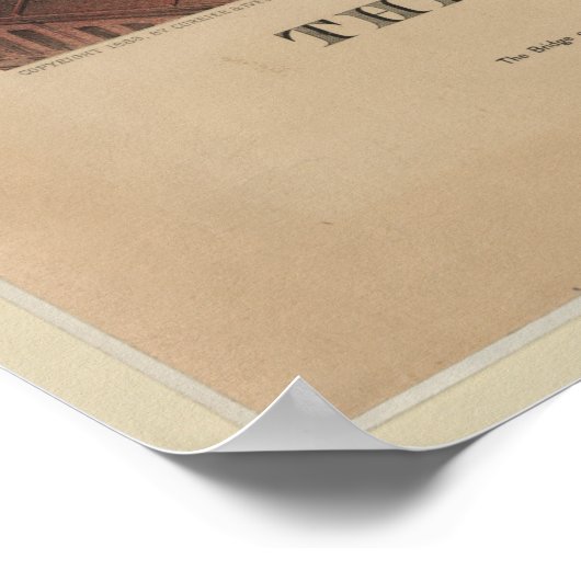 De Great East River Suspension Bridge - New York Poster (Hoek)