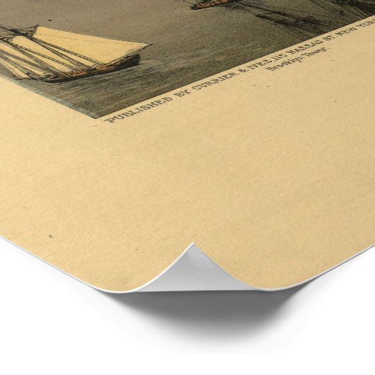 De Great East River Suspension Bridge Poster (Hoek)