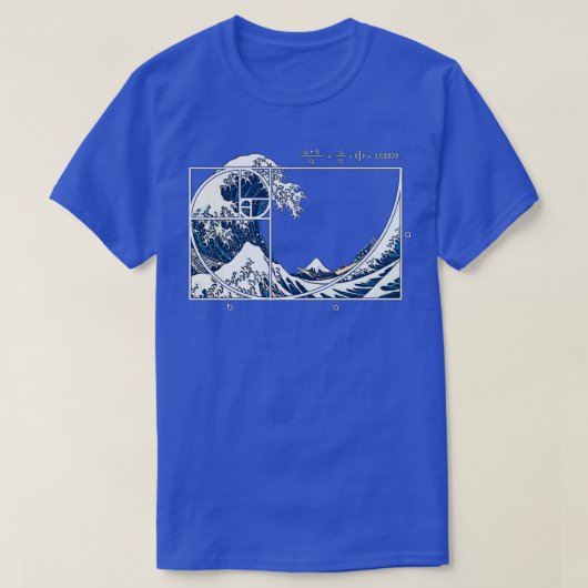 De Great Fibonacci Wave 2 T-shirt (Design voorkant)