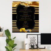 De Great Gatsby Inspiratie Menu Poster (Thuiskantoor)