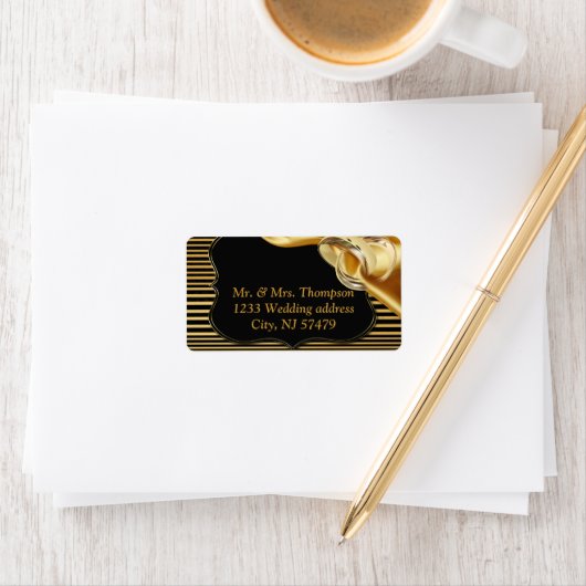 De Great Gatsby Inspiration bruiloft Labels (Insitu)