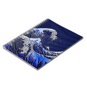 De Great Hokusai Wave Carbon Style Notitieboek (Linkerzijde)