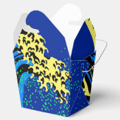 De Great Hokusai Wave in Blue Pop Art Style Bedankdoosjes (Geopend)