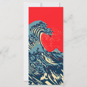 De Great Hokusai Wave in Hope Art Style