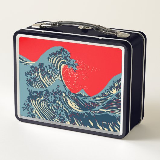 De Great Hokusai Wave in Hope Art Style (Achterkant)