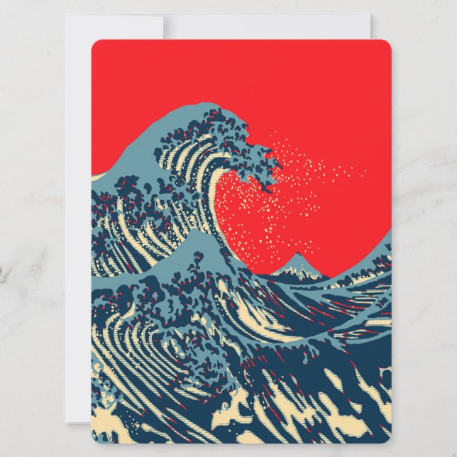 De Great Hokusai Wave in Hope Art Style (Voorkant)