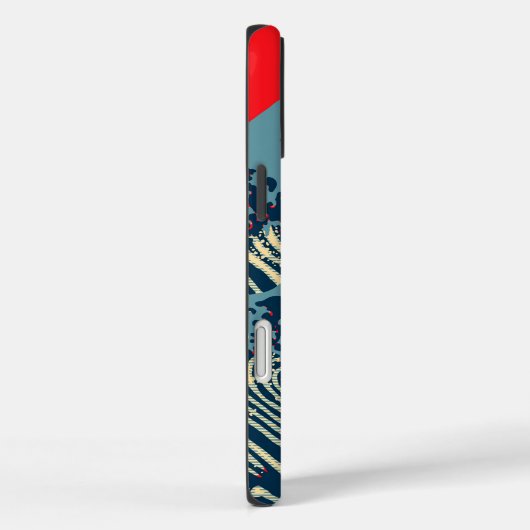 De Great Hokusai Wave in Hope Art Style Case-Mate iPhone Case (Achterkant / Rechts)
