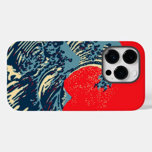 De Great Hokusai Wave in Hope Art Style Case-Mate iPhone Case (Achterkant (horizontaal))
