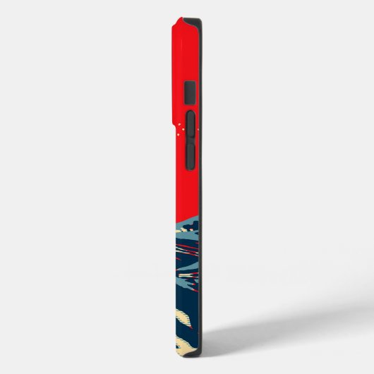 De Great Hokusai Wave in Hope Art Style Case-Mate iPhone Case (Achterkant / Links)