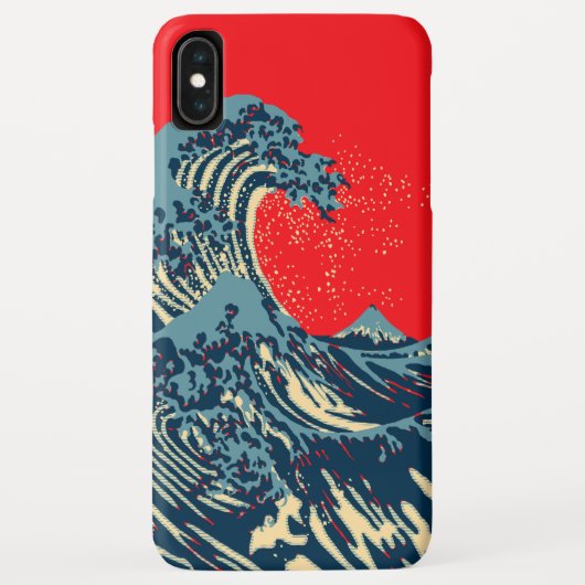 De Great Hokusai Wave in Hope Art Style Case-Mate iPhone Case (Achterkant)