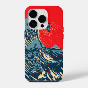 De Great Hokusai Wave in Hope Art Style iPhone 14 Plus Hoesje
