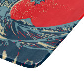De Great Hokusai Wave in Hope Art Style Snijplank (Hoek)