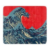 De Great Hokusai Wave in Hope Art Style Snijplank (Voorkant)