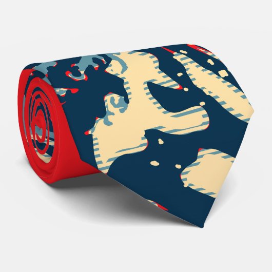 De Great Hokusai Wave in Hope Art Style Stropdas (Opgerold)