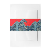 De Great Hokusai Wave in Hope Art Style Uitnodigingen Wikkel (Voorkant Voorbeeld)