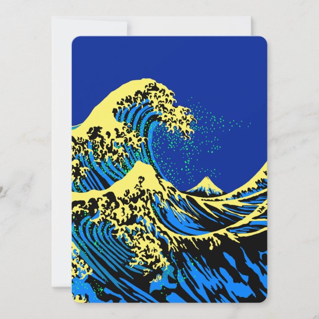 De Great Hokusai Wave in Pop Art Style (Voorkant)