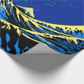 De Great Hokusai Wave in Pop Art Style Accent Cadeaupapier (Hoek)