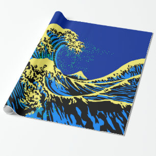 De Great Hokusai Wave in Pop Art Style Accent Cadeaupapier