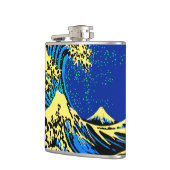 De Great Hokusai Wave in Pop Art Style Accent Heupfles (Links)