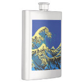 De Great Hokusai Wave in Pop Art Style Accent Heupfles (Rechts)