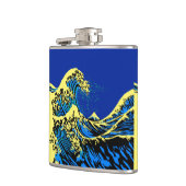 De Great Hokusai Wave in Pop Art Style Accent Heupfles (Links)