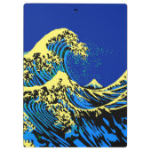 De Great Hokusai Wave in Pop Art Style Accent Klembord (Achterkant)