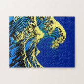 De Great Hokusai Wave in Pop Art Style Accent Legpuzzel (Horizontaal)