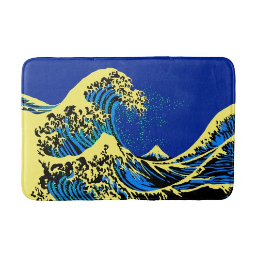 De Great Hokusai Wave in Pop Art Style Badmat (Voorkant)