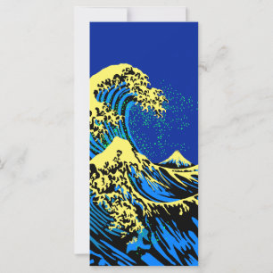 De Great Hokusai Wave in Pop Art Style Decor