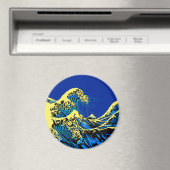 De Great Hokusai Wave in Pop Art Style Decor Magneet (Insitu (Vaatwasser))