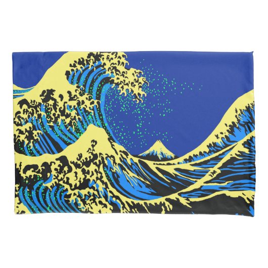 De Great Hokusai Wave in Pop Art Style Kussensloop (Voorkant-Links)