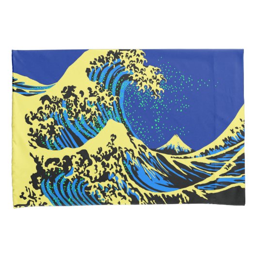 De Great Hokusai Wave in Pop Art Style Kussensloop (Voorkant-Rechts)