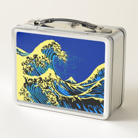De Great Hokusai Wave in Vibrant Pop Style (Achterkant)