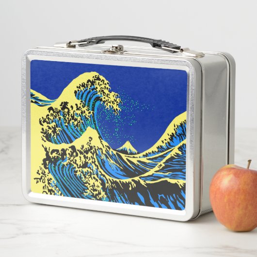 De Great Hokusai Wave in Vibrant Pop Style (In situ)