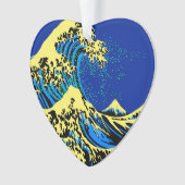 De Great Hokusai Wave in Vibrant Pop Style Ornament (voorkant)