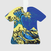 De Great Hokusai Wave in Vibrant Pop Style Ornament (voorkant)