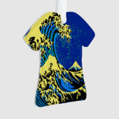 De Great Hokusai Wave in Vibrant Pop Style Ornament (voorkant)