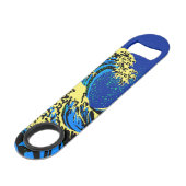 De Great Hokusai Wave in Vibrant Pop Style Speed Flessenopener (Achterkant Gekanteld)