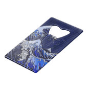 De Great Hokusai Wave Modern-stijlen Creditkaart Flessenopener (Achterkant Gekanteld)