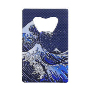 De Great Hokusai Wave Modern-stijlen Creditkaart Flessenopener