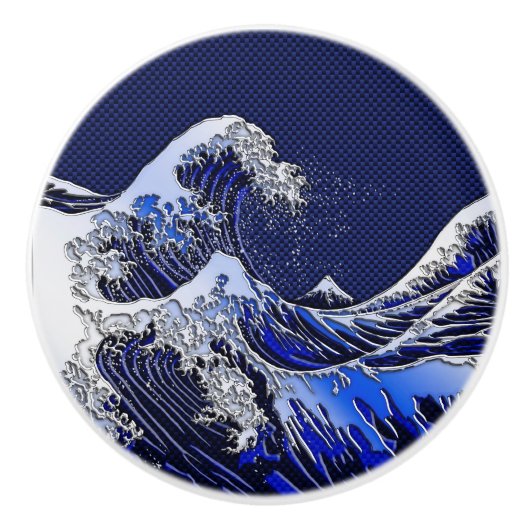 De Great Hokusai Wave Modern-stijlen Keramische Knop (Voorkant)